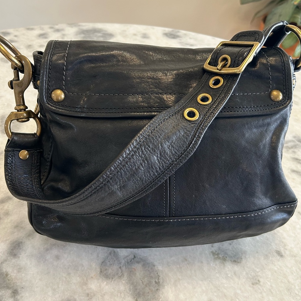 Coach 65th Anniversary Vachetta Black Saddle Bag - Picture 5 of 13